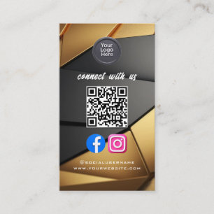 Social Media QR-kod Modern Pro Minimalistisk Snygg Visitkort
