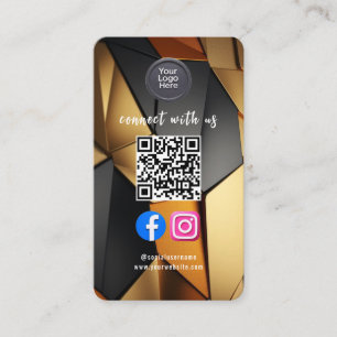 Social Media QR-kod Modern Pro Minimalistisk Snygg Visitkort