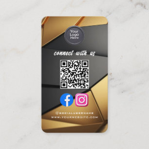 Social Media QR-kod Modern Pro Minimalistisk Snygg Visitkort