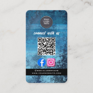 Social Media QR-kod Modern Pro Minimalistisk Snygg Visitkort