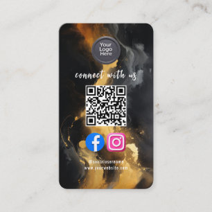Social Media QR-kod Modern Pro Minimalistisk Snygg Visitkort