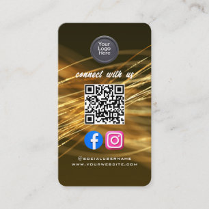Social Media QR-kod Modern Pro Minimalistisk Snygg Visitkort