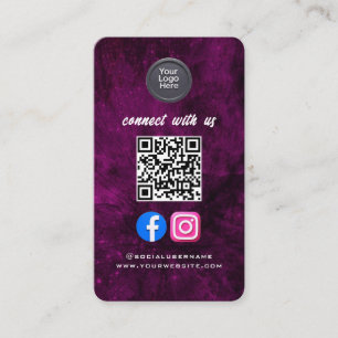 Social Media QR-kod Modern Pro Minimalistisk Snygg Visitkort