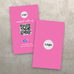 Social Media QR-kod Modern Pro Minimalistisk Snygg Visitkort
