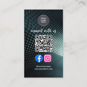 Social Media QR-kod Modern Pro Minimalistisk Snygg Visitkort