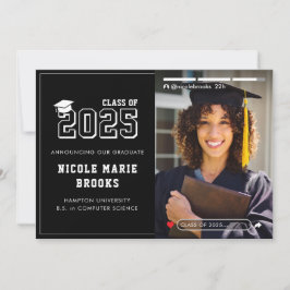 Social Media Story Photo Black Studenten Meddelande