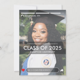 Social Media Story Post Photo Studenten Meddelande