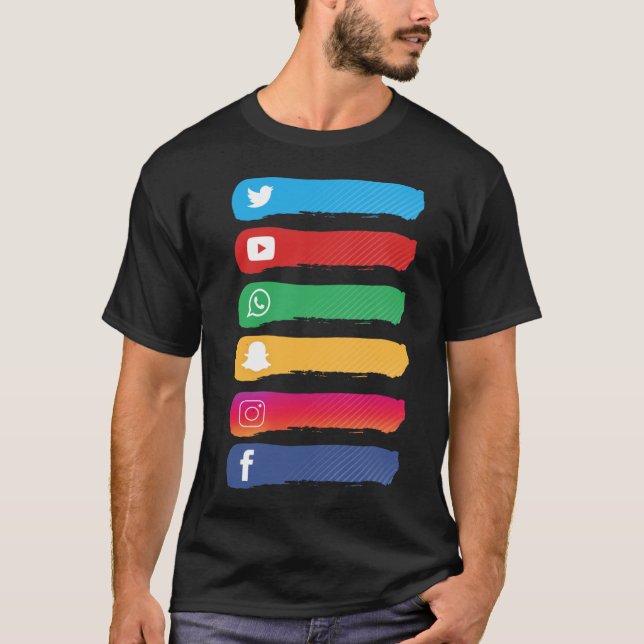 Social Media T-shirt (Framsida)
