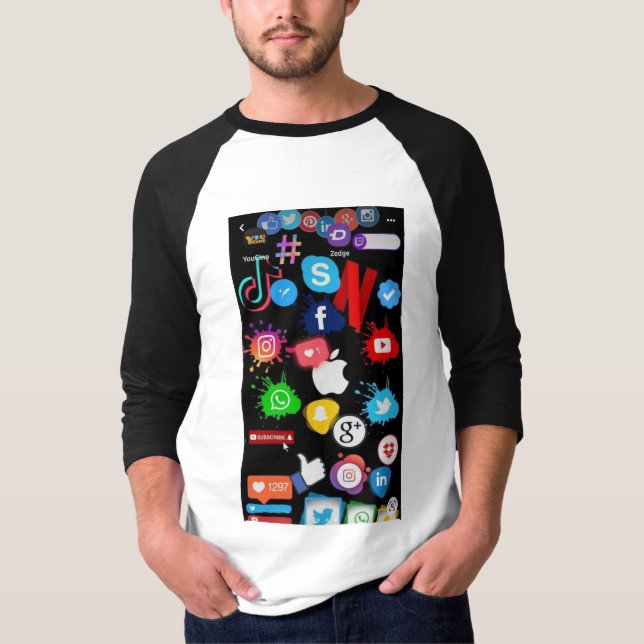 Social media t shirt (Framsida)