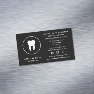 Social Media Tandtanddentist Dental Clinic Tandvår Magnetiska Visitkort