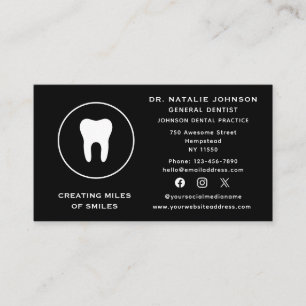 Social Media Tandtanddentist Dental Clinic Tandvår Visitkort