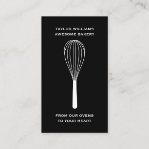 Social Media Whisk Bakery Baker Bake Shop Catering Visitkort