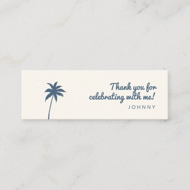 social-mediekort för pension party qr-kod mini visitkort (Framsida)