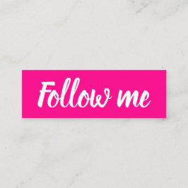 Social mediemöjligheter för modern rosa av trendig mini visitkort