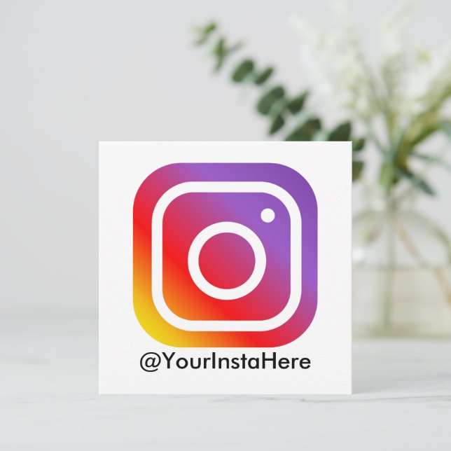 social-medier i instagram, modern minimal inbjudningar (Stående Fram)