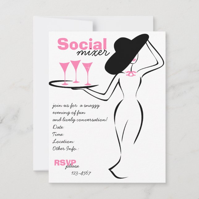 Social Mixer Inbjudningar (Framsida)