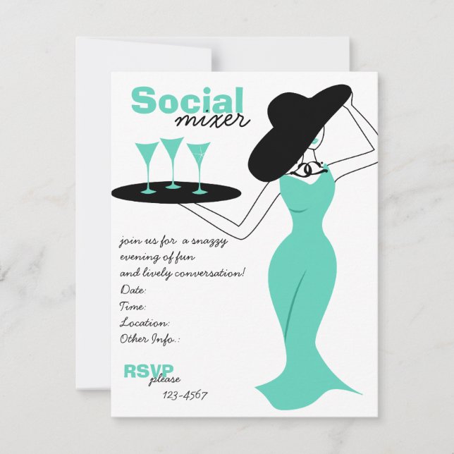 Social Mixer Inbjudningar (Framsida)