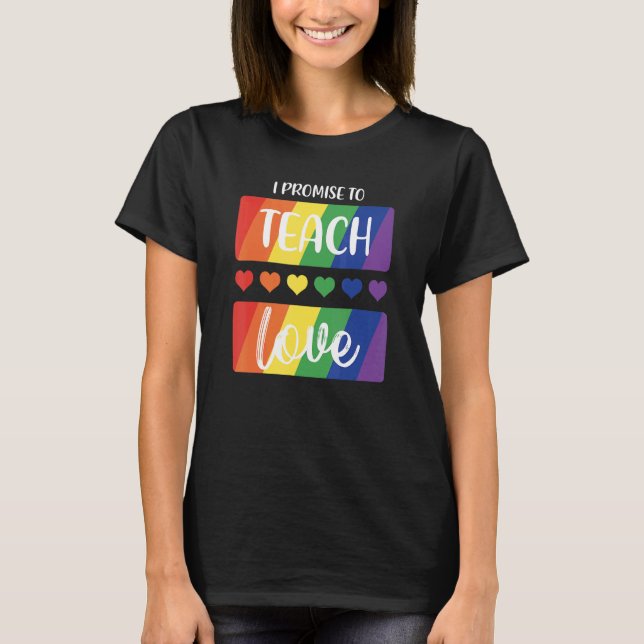 Social Movement Ge Kärlek Kvinnor i Lgbt Queer Pri T Shirt (Framsida)