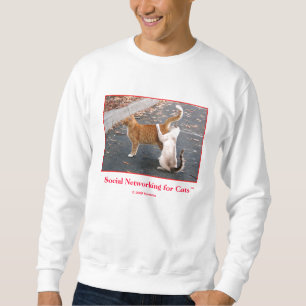 Social nätverkande för katter sweatshirt