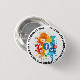 Social nätverksikoner i citerar tystnad och sinne knapp