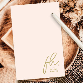 Social Notecard för det  moderna Chic-skriptet i M Anteckningskort