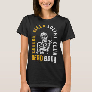 Social Ogräs Social Klubb Dead Body Skeleton Smoki T Shirt