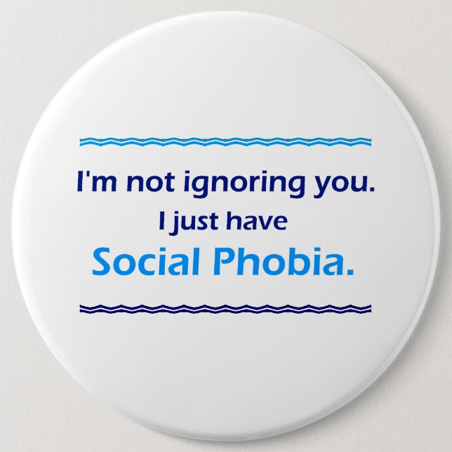Social Phobia ignorerar dig Knapp (Framsida)