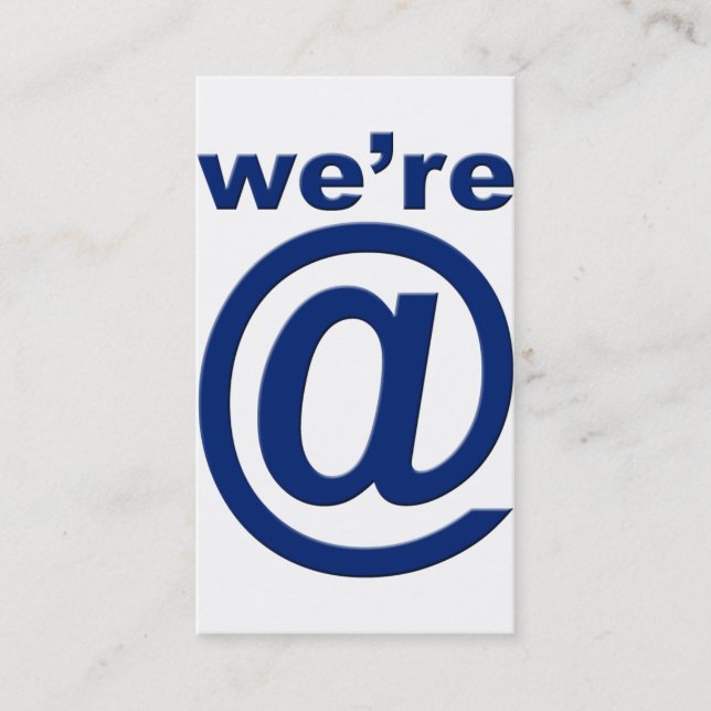 Social profilerar Wer@bl för visitkorttfl 2,0 Visitkort (Framsida)