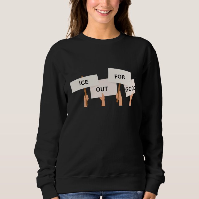 Social Rättvisa Anti ICE  T Shirt (Framsida)