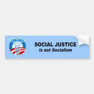 Social rättvisa är inte socialismen bildekal