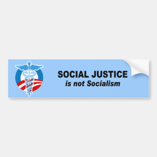 Social rättvisa är inte socialismen bildekal