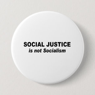 Social rättvisa är inte socialismen knapp