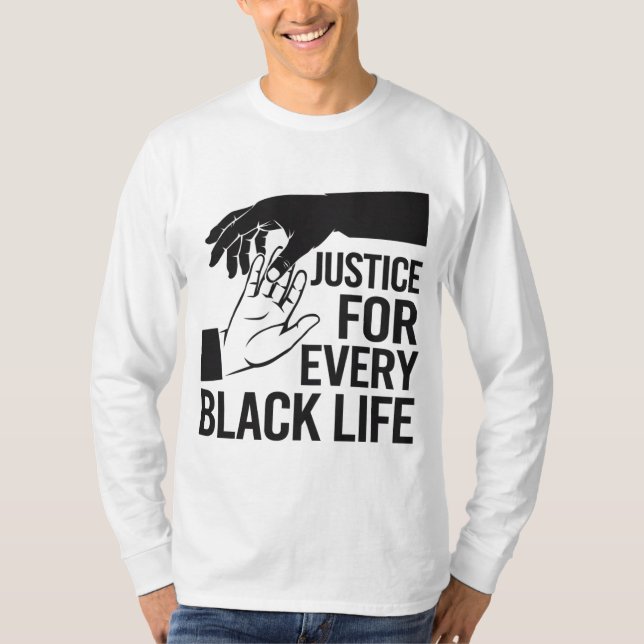Social rättvisa för svarta samhällen t shirt (Framsida)