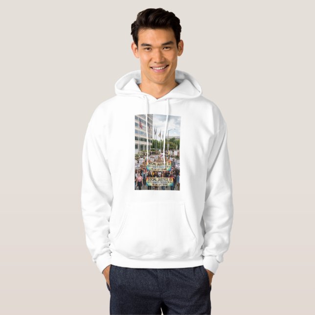 Social rättvisa hoodie (Hel framsida)
