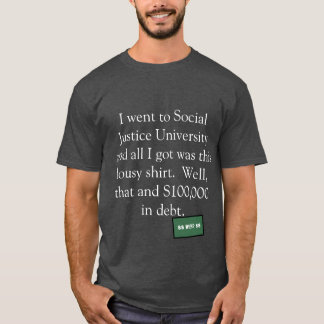 Social rättvisauniversitetenskjorta t shirt