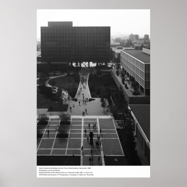 Social Sciences Byggnad, UCLA, 1966 Poster (Framsidan)