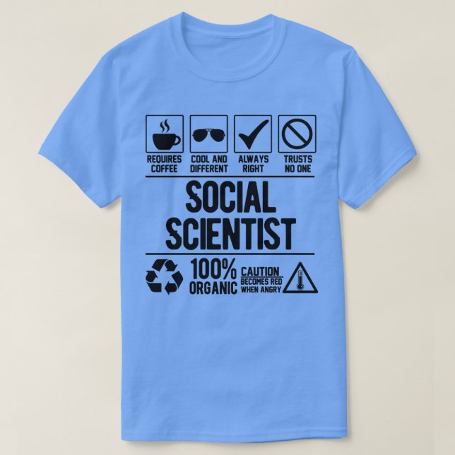 Social Scientist T Shirt (Design framsida)