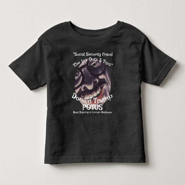 "Social Security-Bedrägeri Ins Outs & Tips" Trump T Shirt (Framsida)