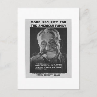 Social Security Grandpa, 1930s - Anpassad Vykort
