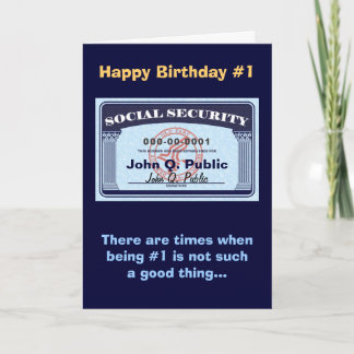 Social Security-kort - ändra text Kort