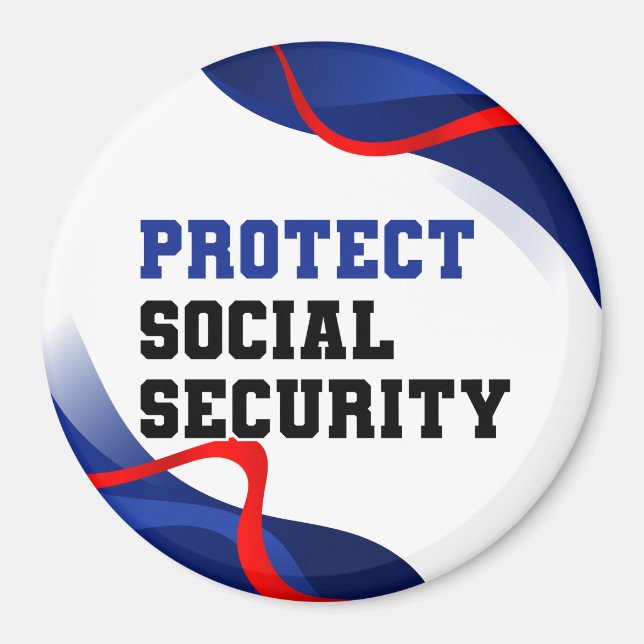 Social Security Political Anti Trump Accessory Magnet (Framsidan)
