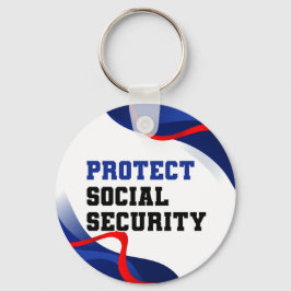 Social Security Political Anti Trump Accessory Nyckelring