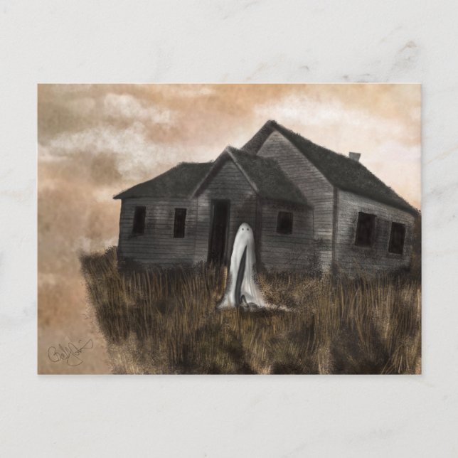 Social som avstånd från andra världen vykort (Framsida)