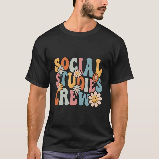 Social studerar Back to school-lärare T Shirt (Framsida)