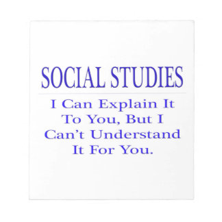 Social-studier ... Förklara ej Anteckningsblock