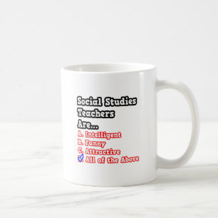 Social Studier Lärare Quiz... Joke Kaffemugg