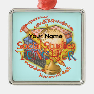 Social Studies Lärare ornament