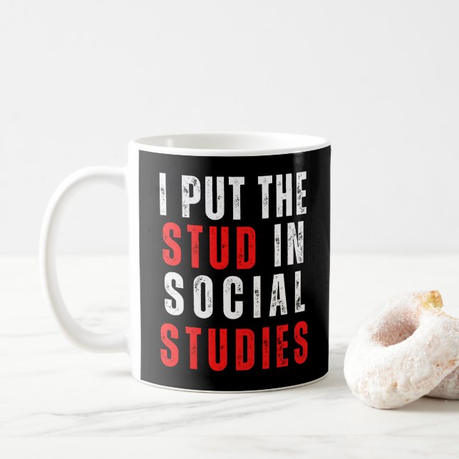 Social Studies Teacher Appreciation Social Studies Kaffemugg (Med munk)