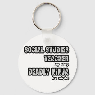 Social studies Teacher ...Deadly Ninja Nyckelring
