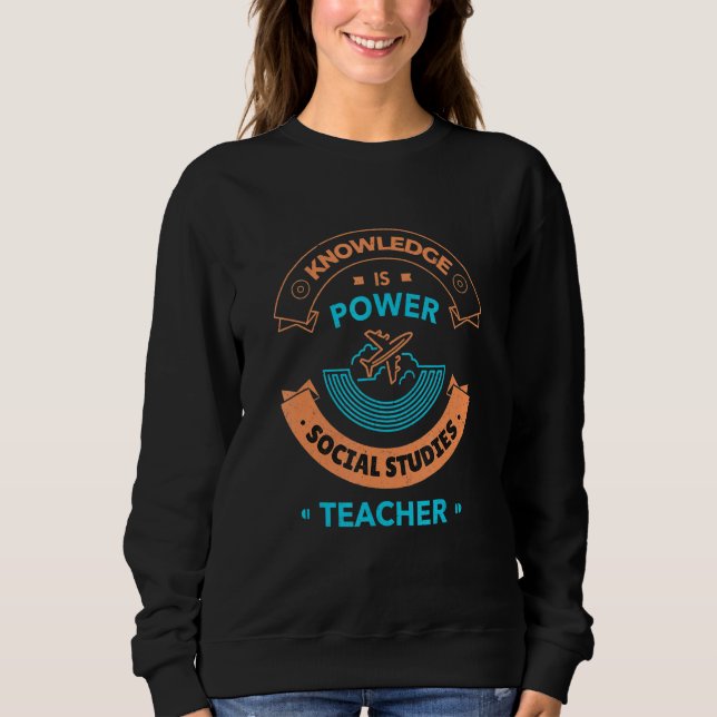 Social Studies Teacher  Social Studies World Teach T Shirt (Framsida)
